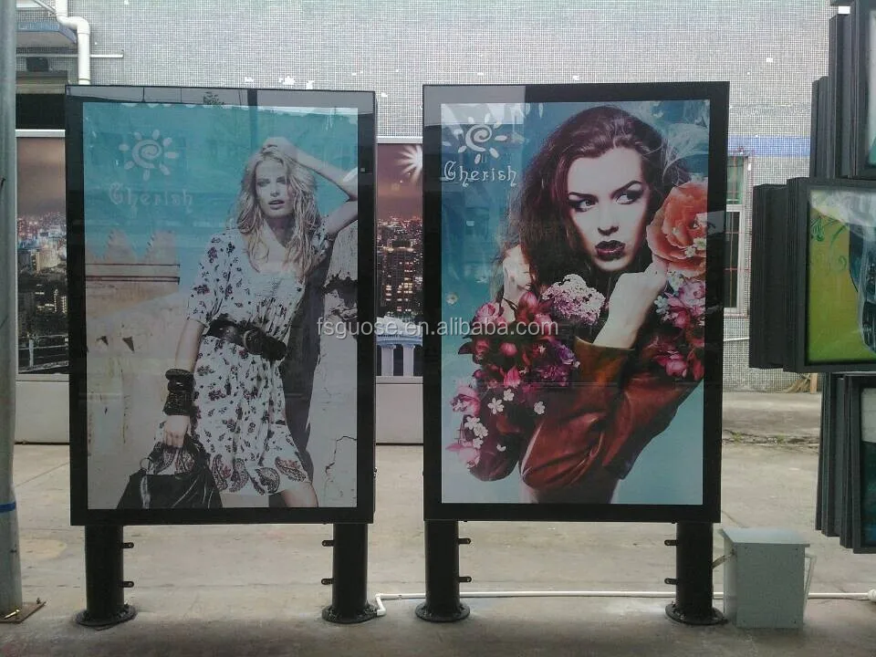 Рамка лампы приборной панели из закаленного стекла с подсветкой для рекламных щитов стоящая светлая коробка