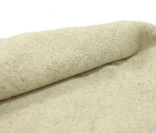 
100% Natural Lambswool Non-Dyed Fringed Soft and Warm Knit Home Throw Blanket 