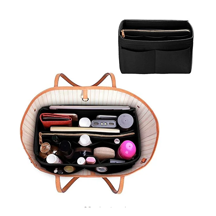 
factory supply high quality felt makeup cosmetic bag 