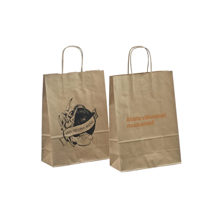 Hot sale recycling paper bag making machine with handle bags