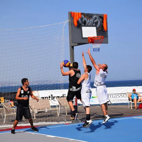 Long Lifetime Easy To Clean Noise Reduction Flooring Modular Mobile Interlocking Tiles For Basketball Court