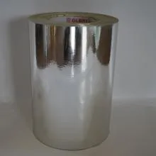 Silver PET sticker with glassine liner