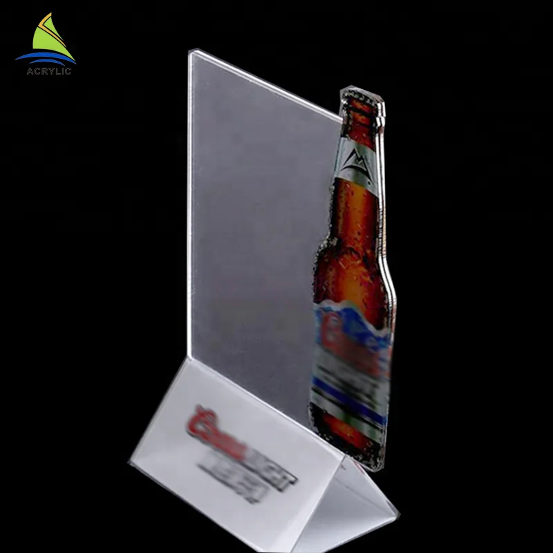 Factory customize wholesale Restaurant Menu Holder  clear acrylic menu holder