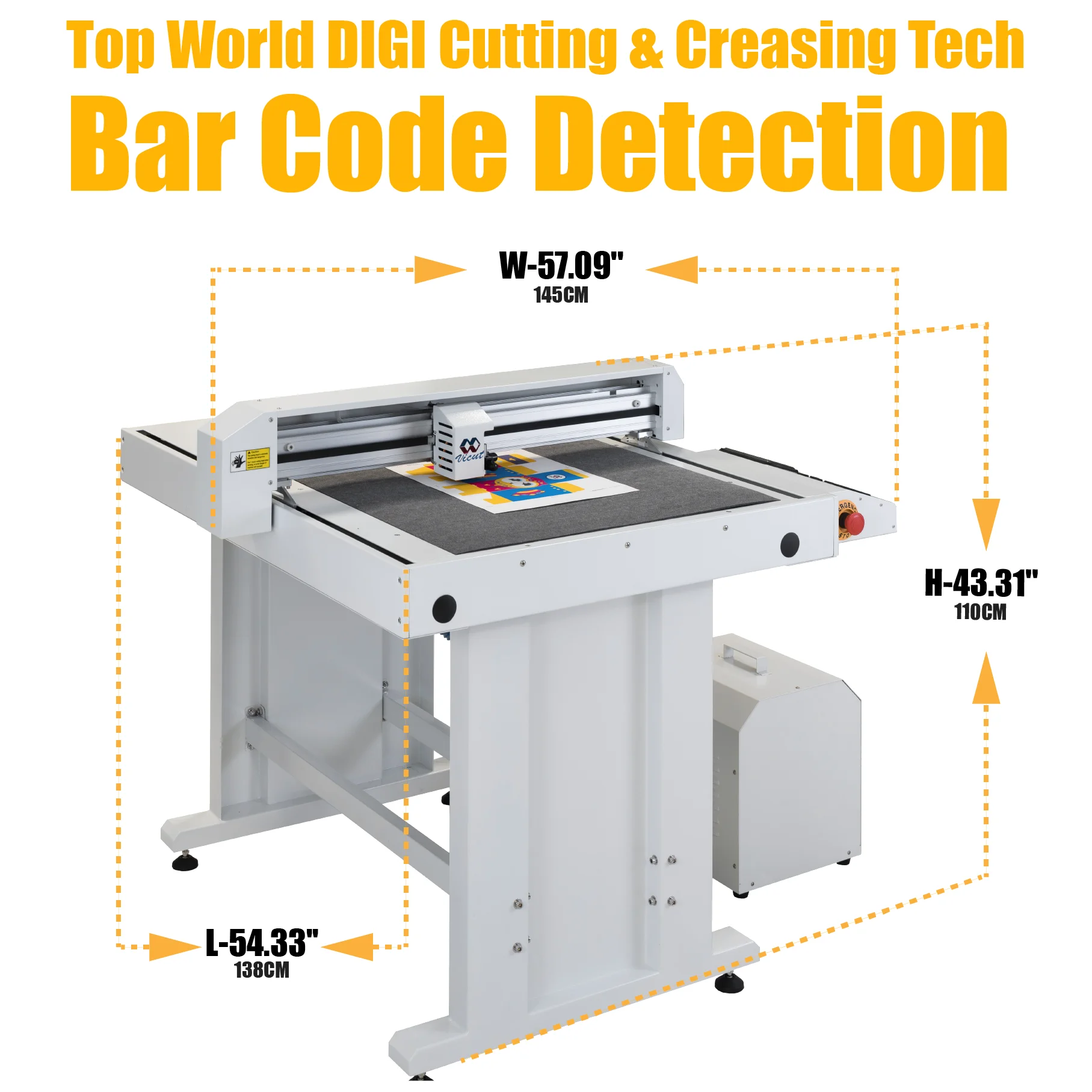 
die cutting machine for sticker labels/creasing/Flatbed cutter/cutter plotter 