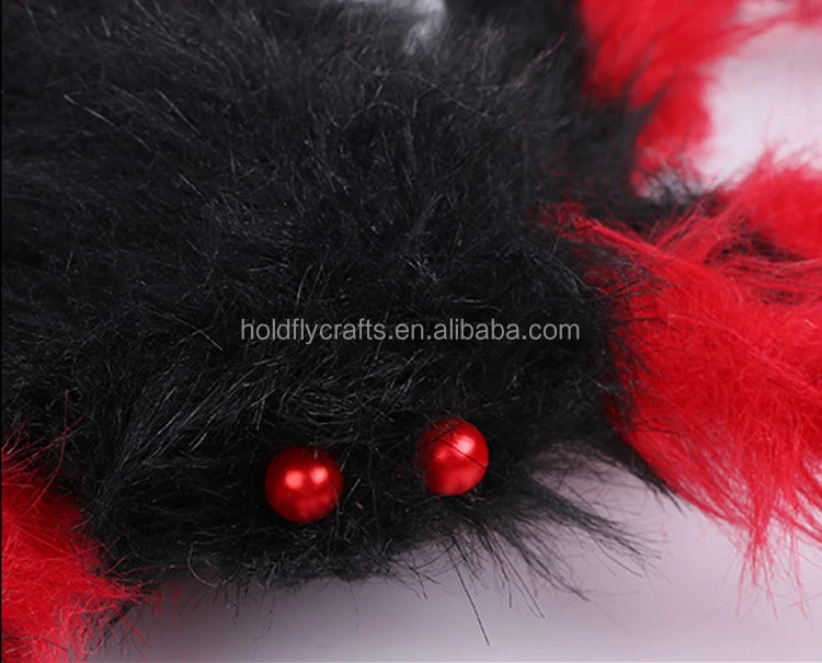 Wholesale Realistic Spider Extra Large Stretch Spider Decorations Huge Halloween Decoration Giant Spider Web