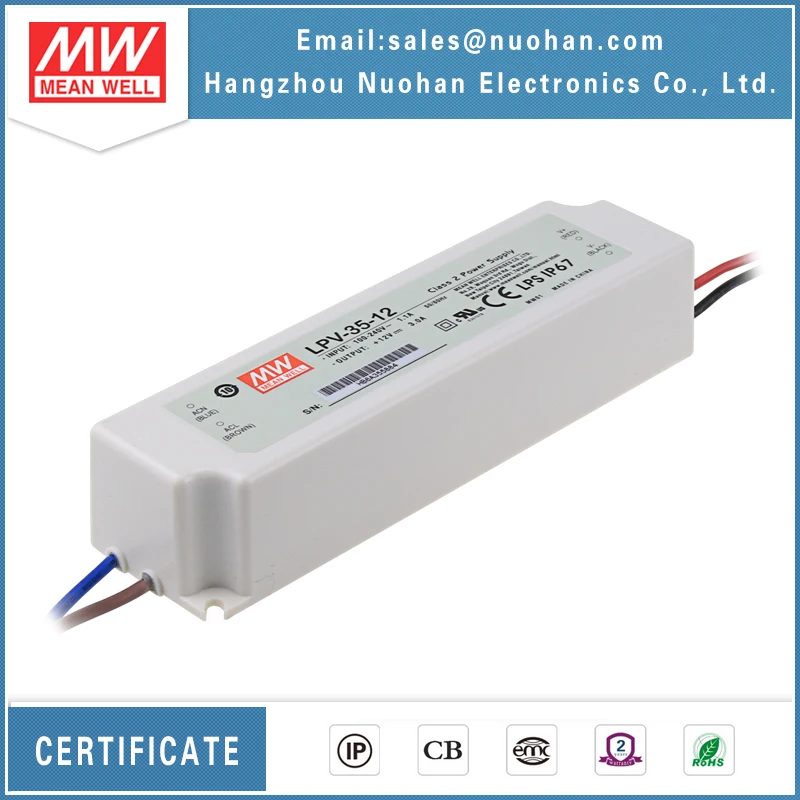 Mean well LPV-35-12 35w led light driver 35w 12v led driver