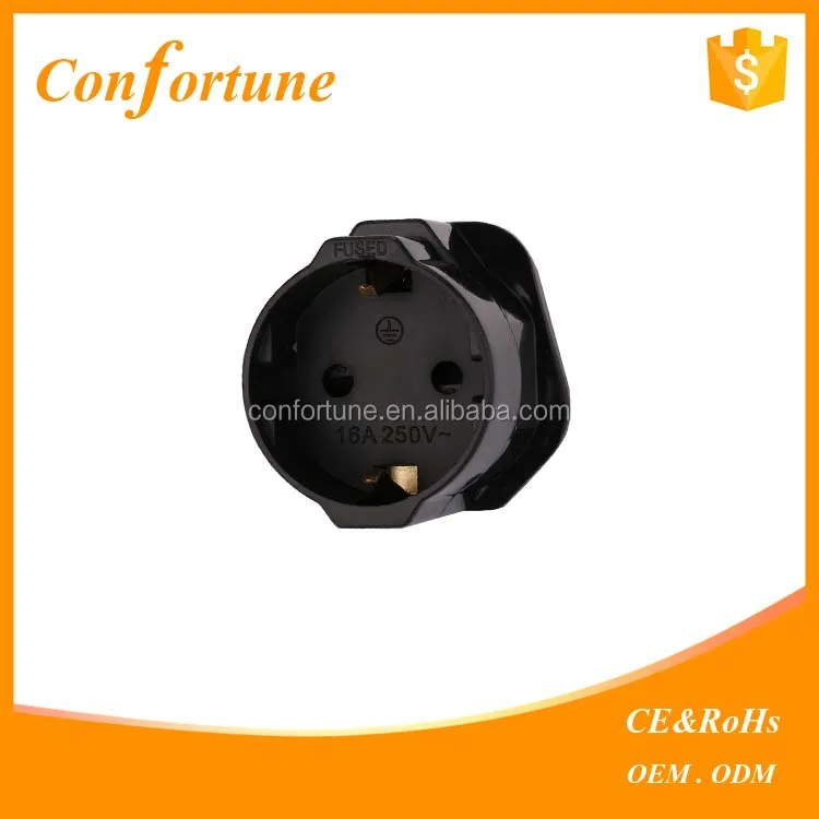 eu to uk plug adapter/Schuko to UK plug adapter with grounding