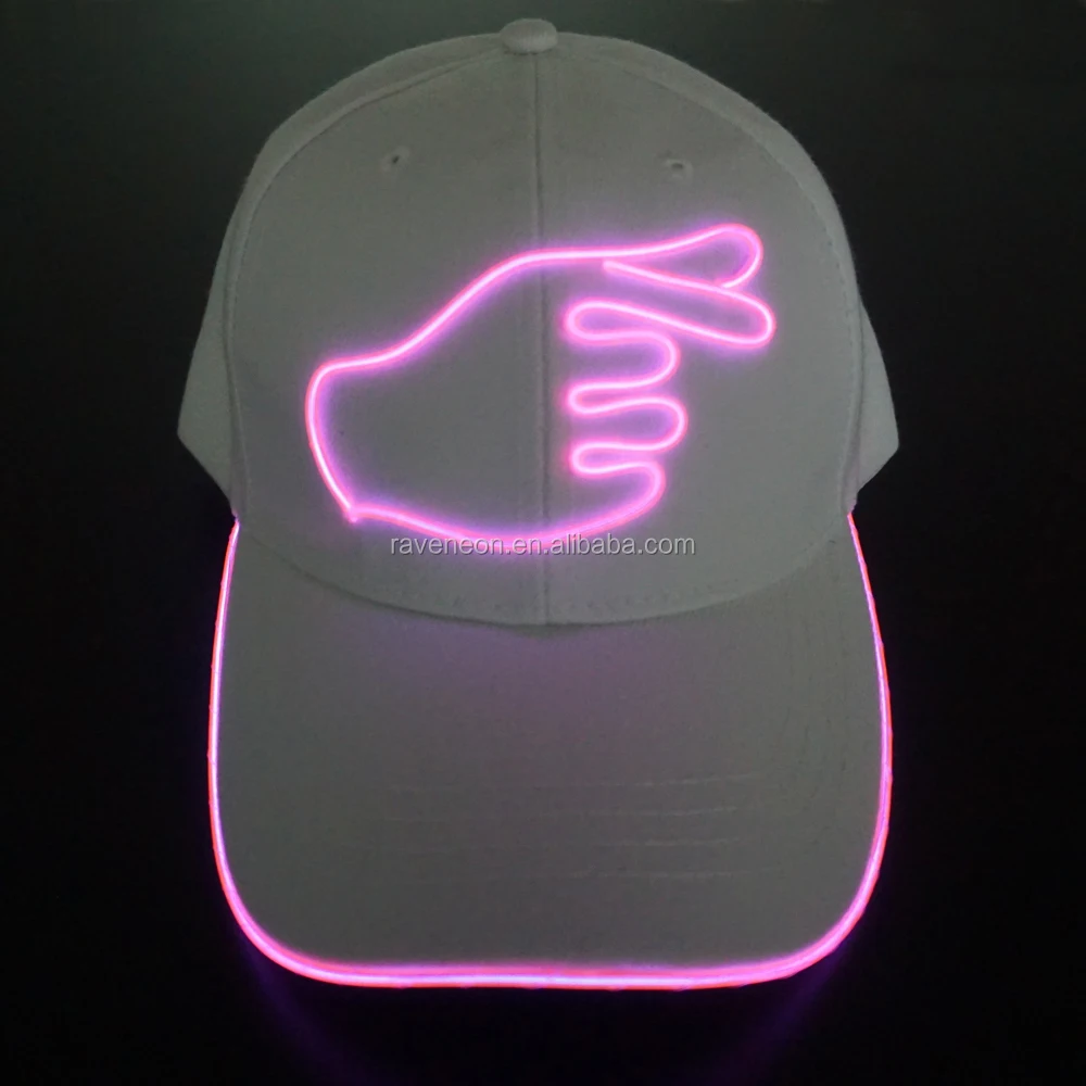2019 Fast delivery Custom LED Hat and LED Cap , baseball caps with built-in led lights