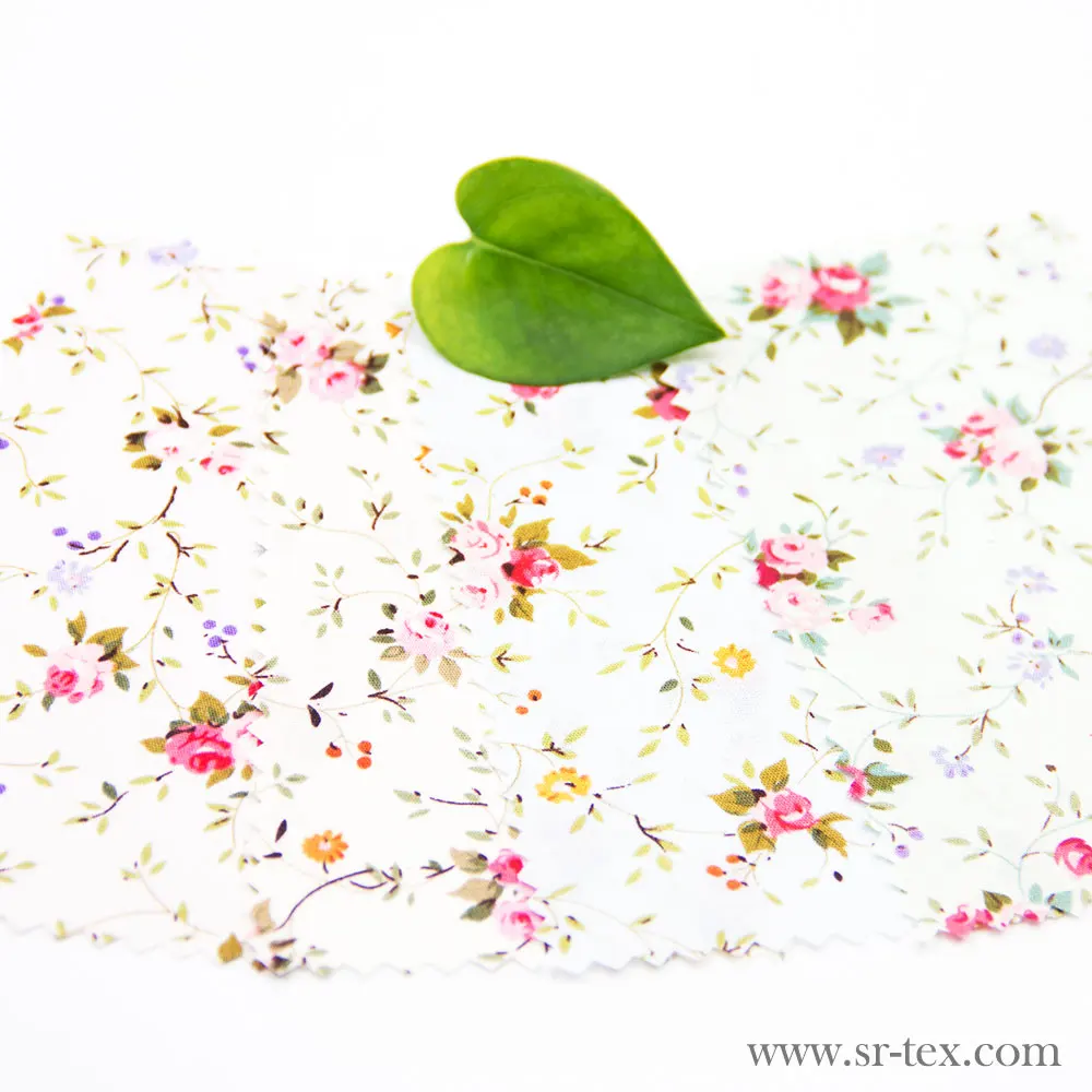 Factory direct wholesale 100% cotton printed fabric in bulk for dress