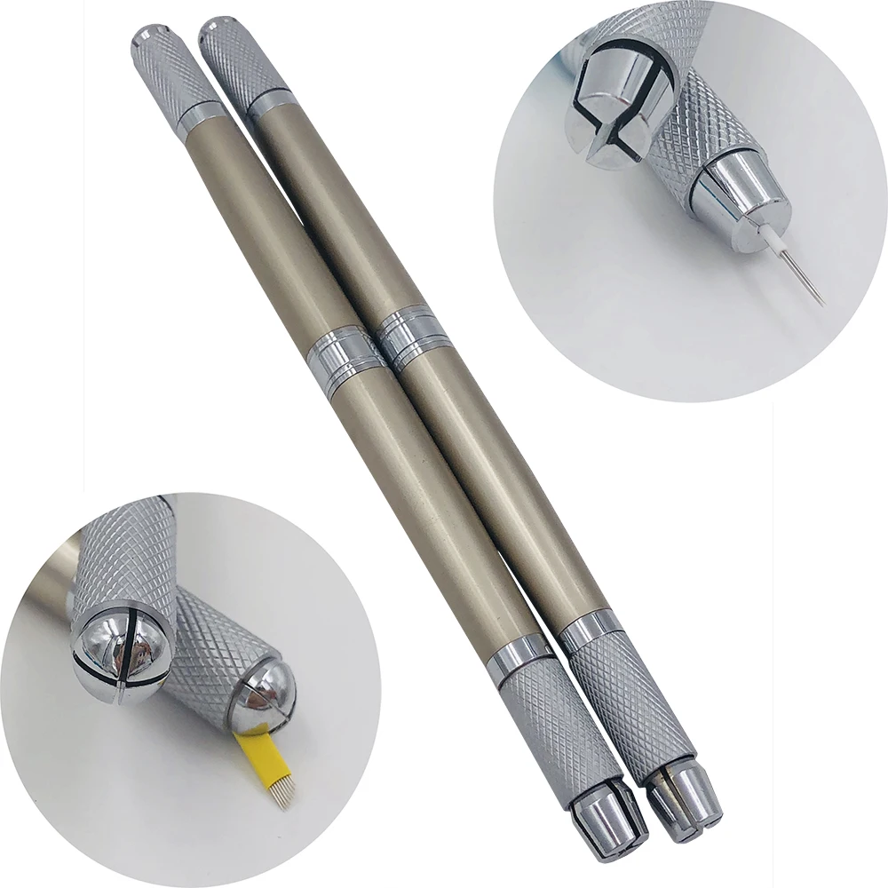 Professional Permanent Makeup double head tattoo eyebrow pen for manual eyebrow tattoo use
