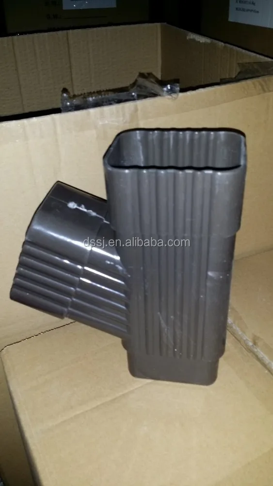pvc rain gutter accessories--down pipe skew tee