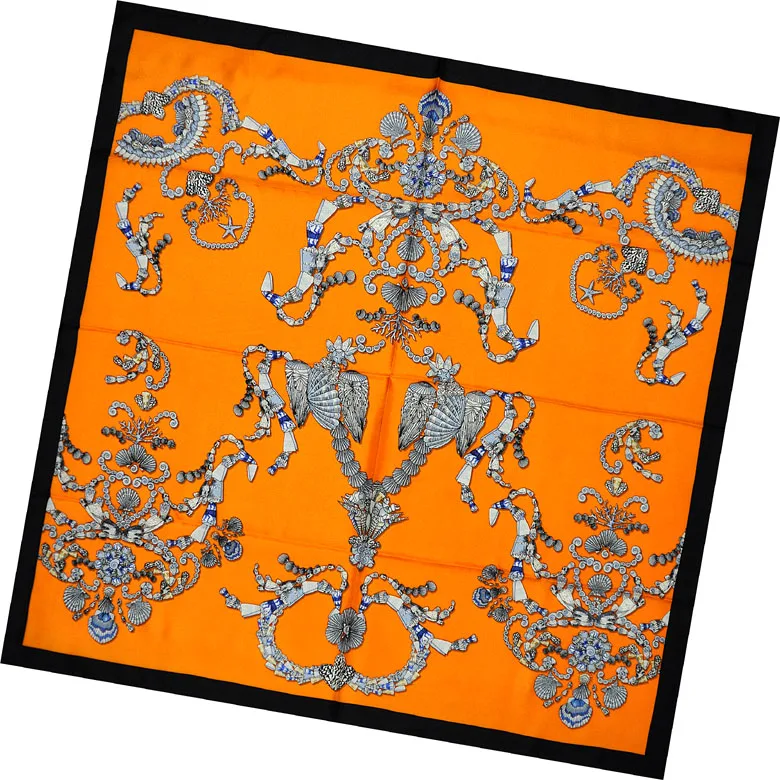 Fashion 100% pure silk twill scarves for women