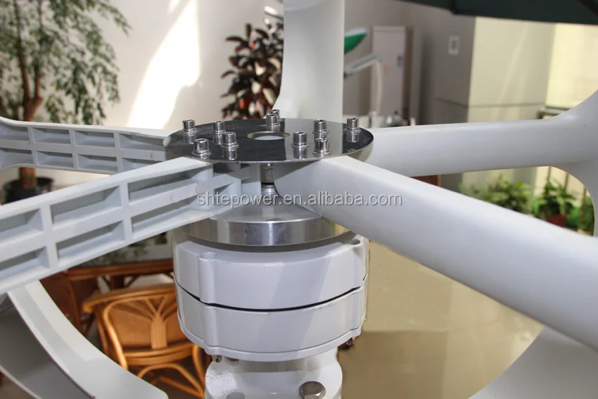 300W 12v 24V Small 3 Phase AC Permanent Magnet Vertical Wind Turbine Generator