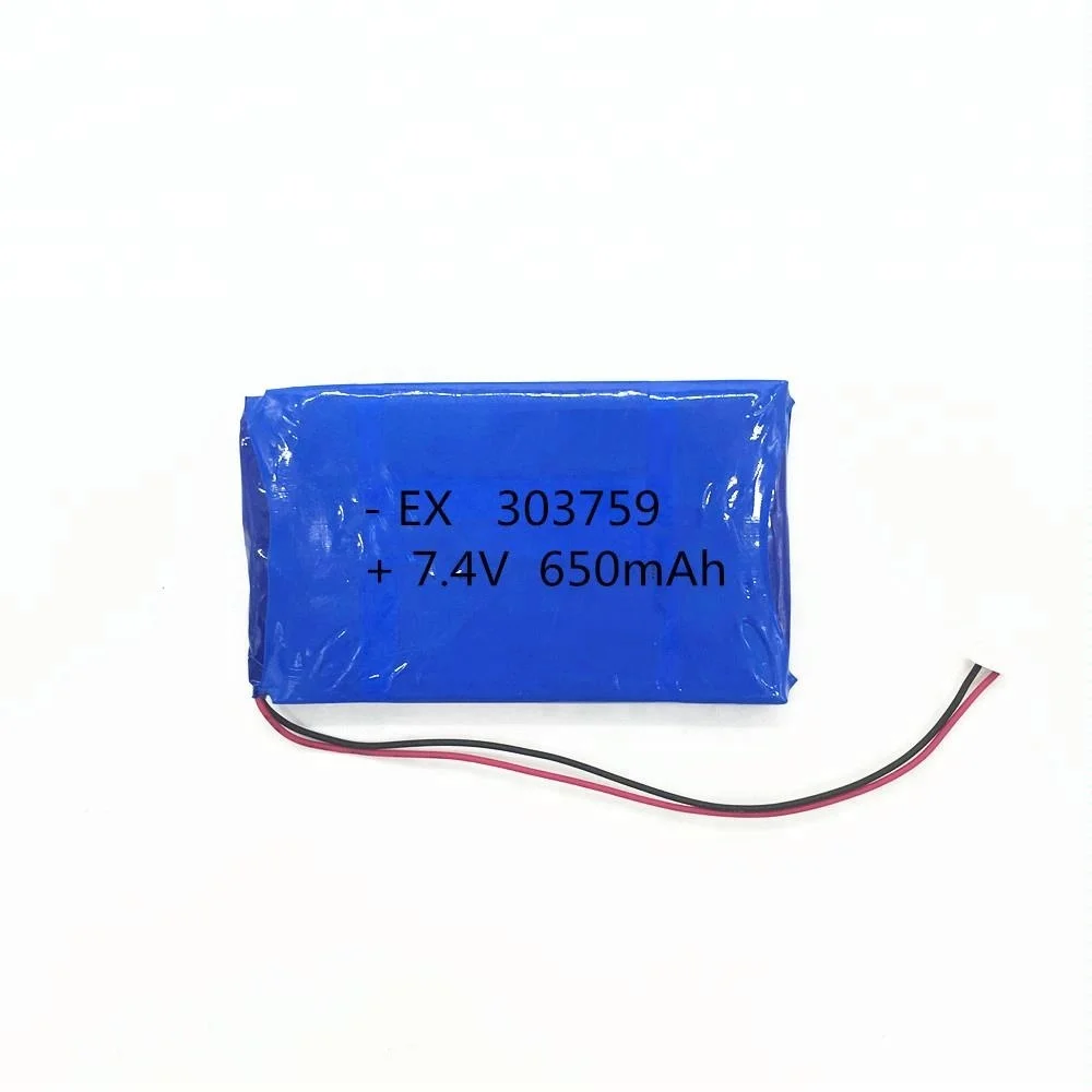 EXLIPORC 303759 650mAh 7.4V smart li-polymer battery pack