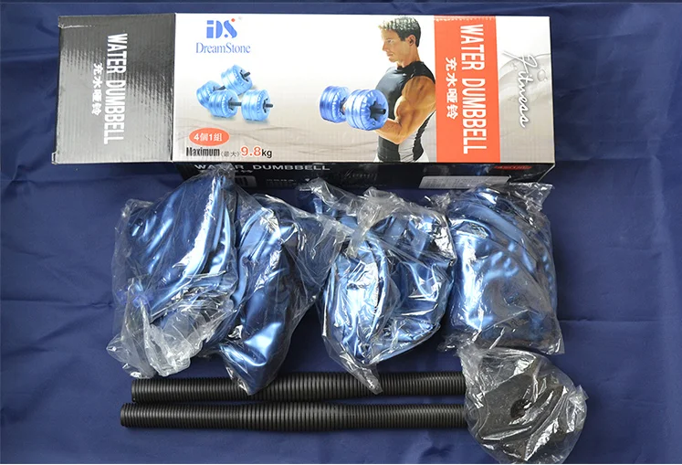 Newest products body building water filled dumbbells with RoHS approval