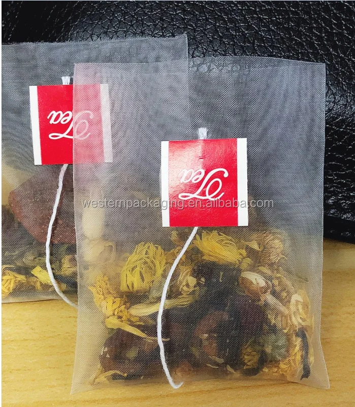 Biodegradable High Quality Pyramid Heat Seal Empty Nylon Mesh Triangle Tea Bag