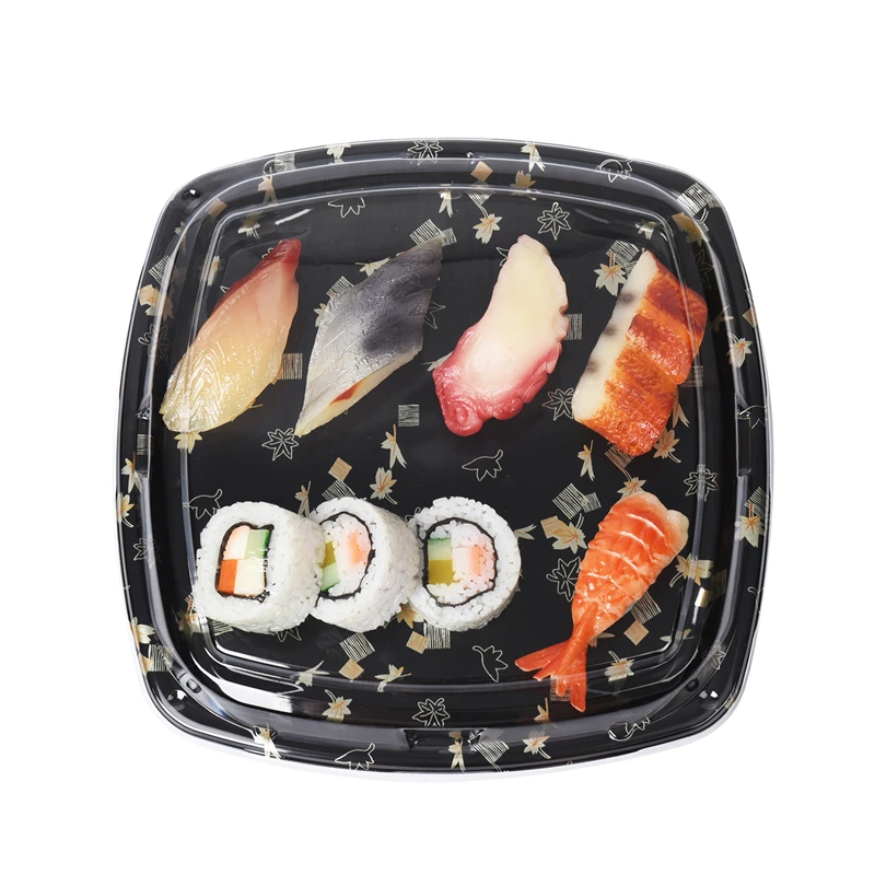 Disposable Clear PS Blister Plastic Tray for sushi cookie