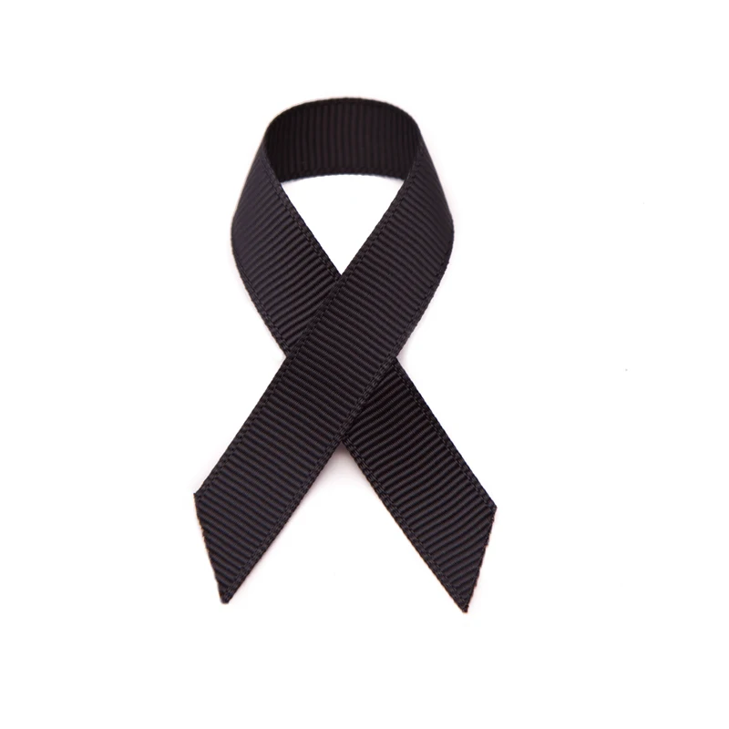 Custom Printed Personalized Funeral Ribbon with Pin