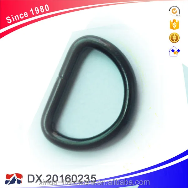 
Zinc Alloy Metal D Ring for Garment Bag and Shoes 
