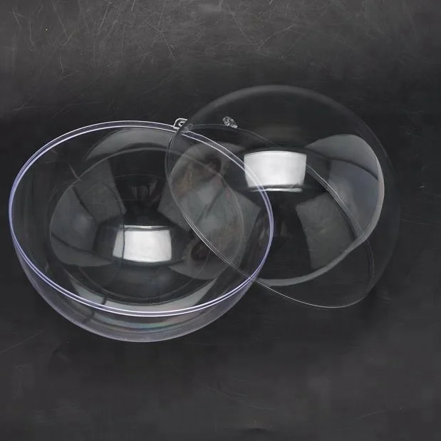 Christmas Clear Plastic Craft Ball Acrylic Transparent Sphere