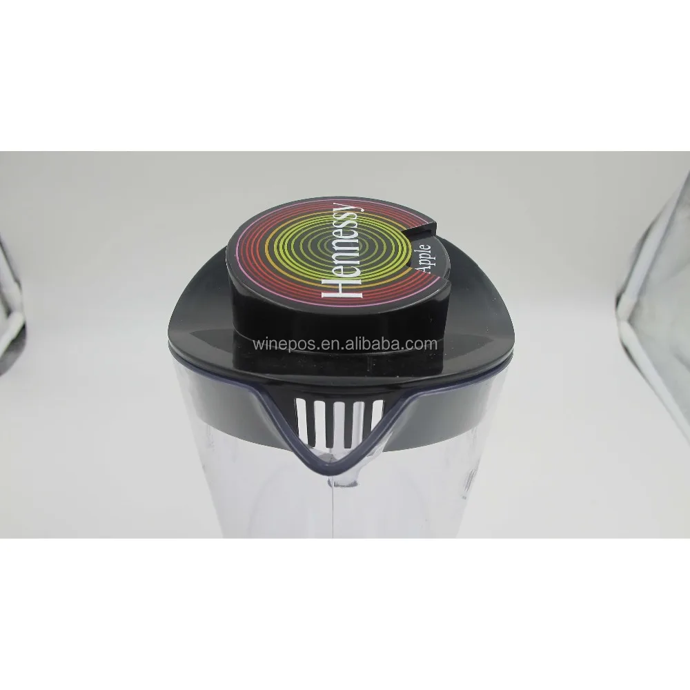 Wholesale Drink Ware Clear red black Plastic Beer Pitcher juice jug Pitcher for bar party Beer Pitcher Custom beer jug