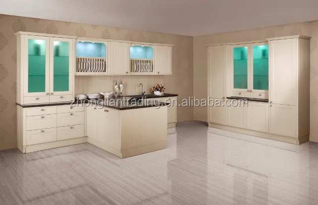 China factory simple designs aluminum profile kitchen cabinet