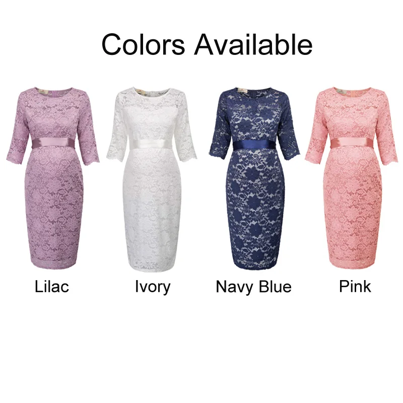 Grace Karin беременным женщинам, с короткими рукавами, с круглым вырезом бедра-завернутый беременности и родам фотосессии кружевные платья для девочек