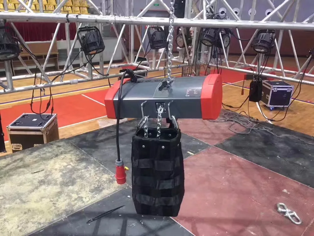 LX8 0.5Tto 1T travel trolley type fix hook type electric chain hoist for events rental