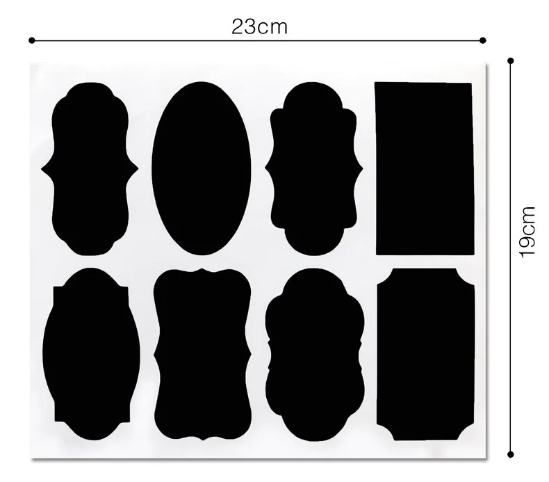 Chalkboard Labels, Premium Reusable Chalkboard Stickers with 2 Chalk Marker to Decorate Your Pantry Storage & Office