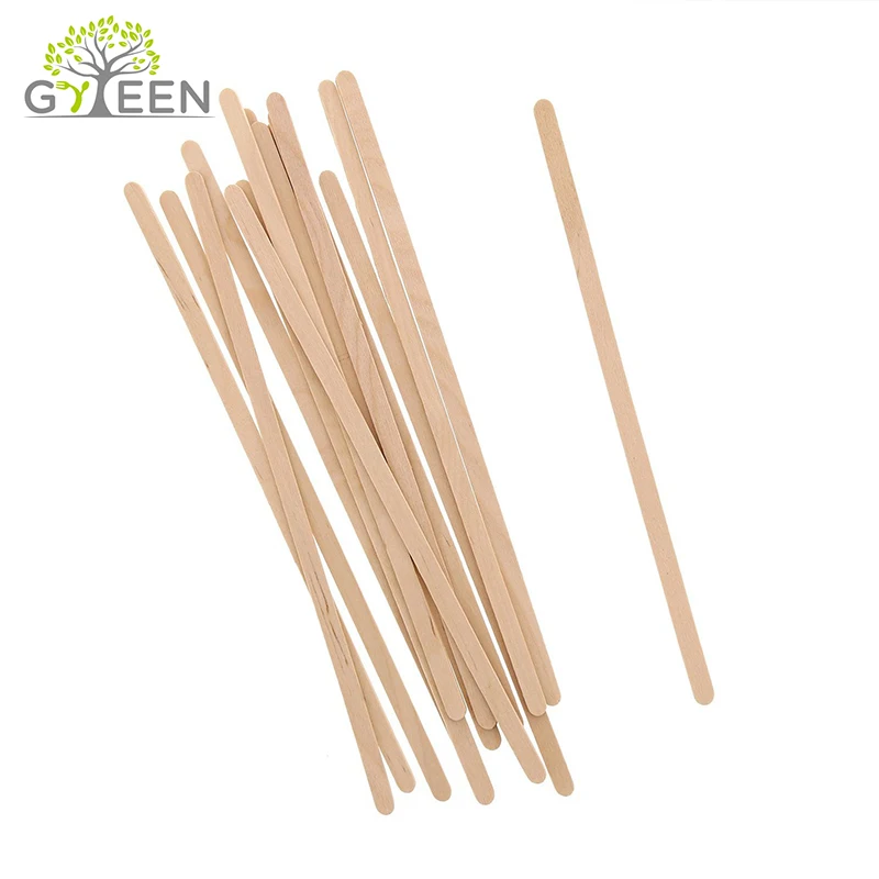 150mm Natural Biodegradable Wood Tea Stir Stick