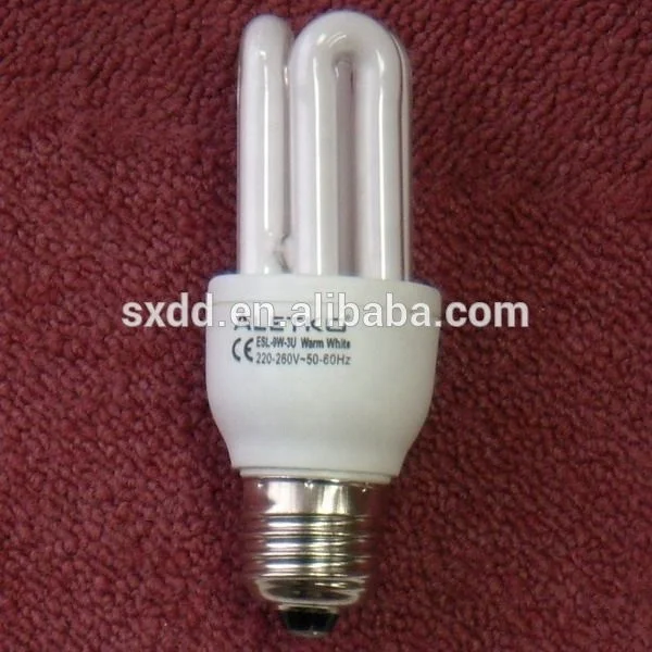 
China supplier energy saving lamp T4 12mm tube 3U 18W 20W 25W 30W E27 B22 2700K 6500K 