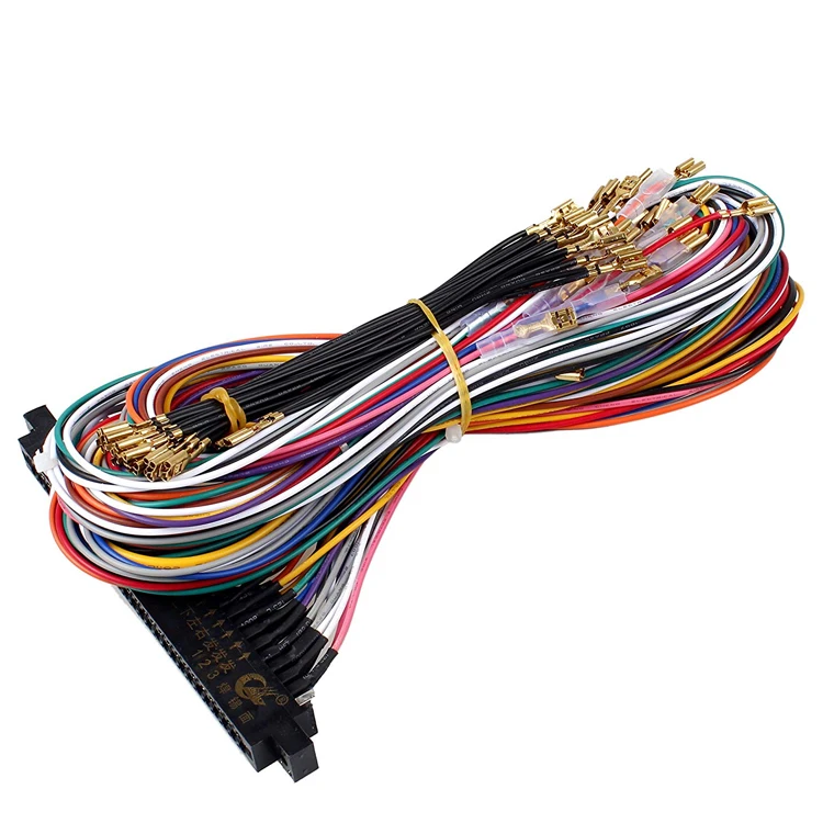Arcade Jamma 56 Pin Interface Cabinet Wire Wiring Harness Loom Multicade Arcade PCB Cable for Arcade Machine Video Game Consoles