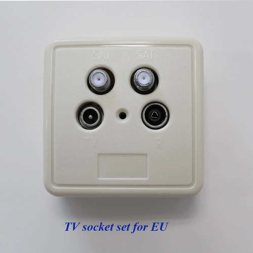 Немецкая настенная розетка SAT + TV + FM TV