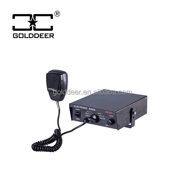 Электронная Сирена 12 в 100 Вт для экстренных машин скорой помощи с динамиком (PA300)