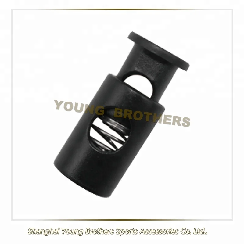 High Quality Plastic Oval Dual Cord Stopper with Two-Hole for Backpacks