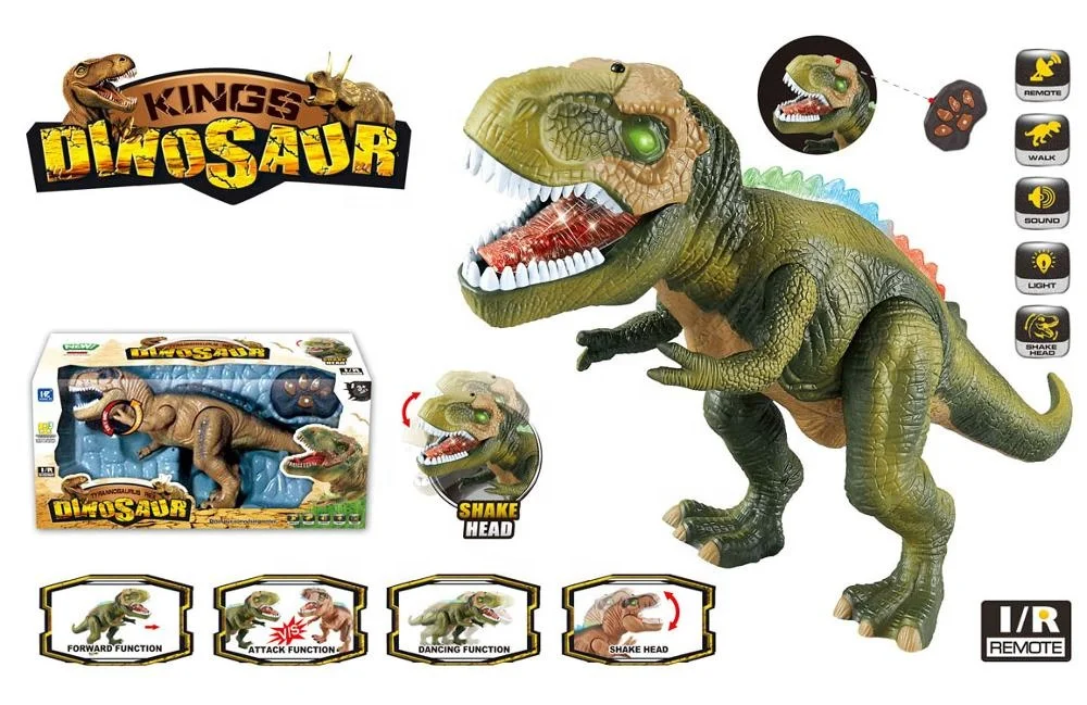 Amazon hot selling radio control dinasour with light, newest bo walking dinasour; new walking dinasour toy