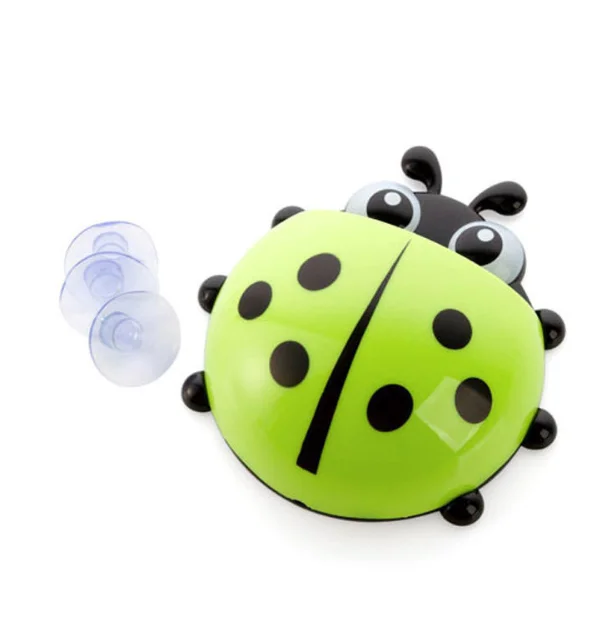 Cheap ladybug shaped kids toothbrush holder / Wall Mounted Bathroom Kids Toothbrush Cup / toothpaste Toothbrush Holder