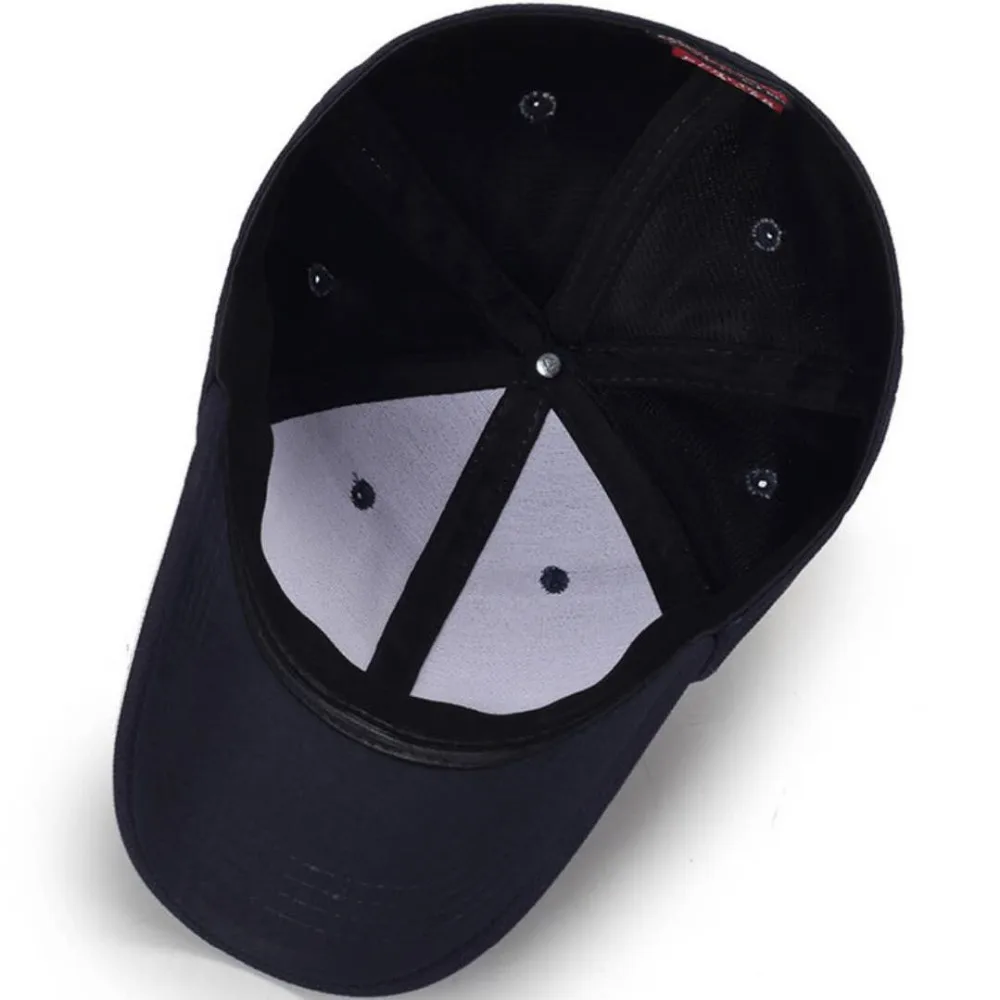 Wholesale Plain 100% Wool Baseball Caps Closed Cotton Navy Blue Hat