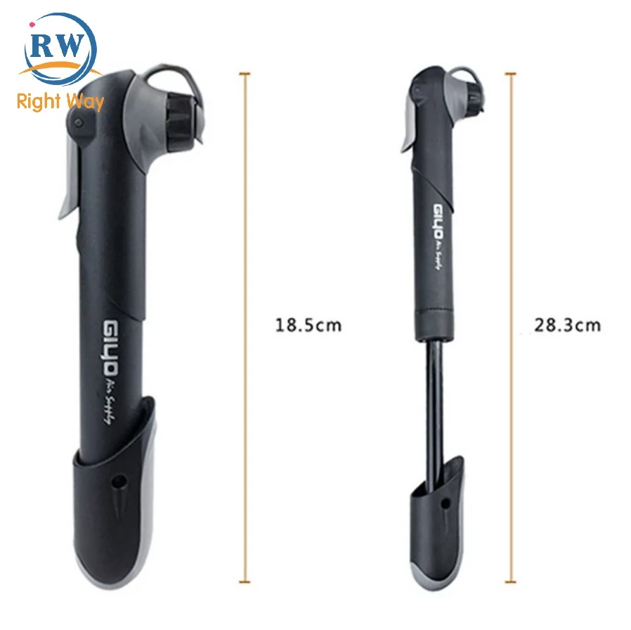 Portable Convenient Black Mini Cycling Tire Inflator Basketball Pump Bicycle Hand Air Pump