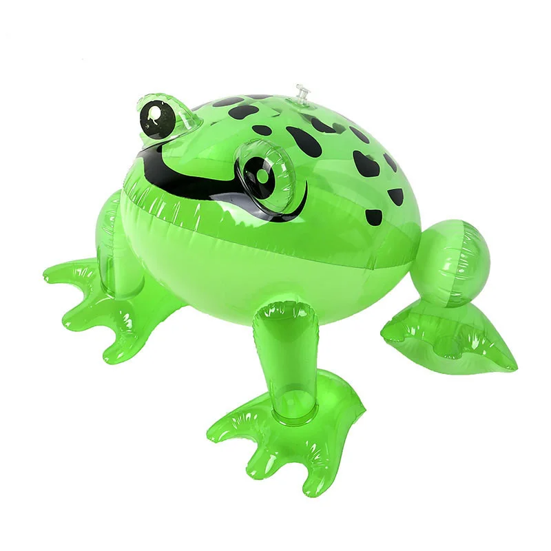 Party Bag Fancy Dress Green 40cm Inflatable Frog Toy Loot Blow Up Toy
