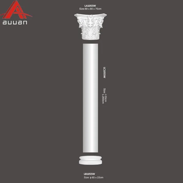 LC1330W Factory Manufactured Interior Round Column Design Modern Column