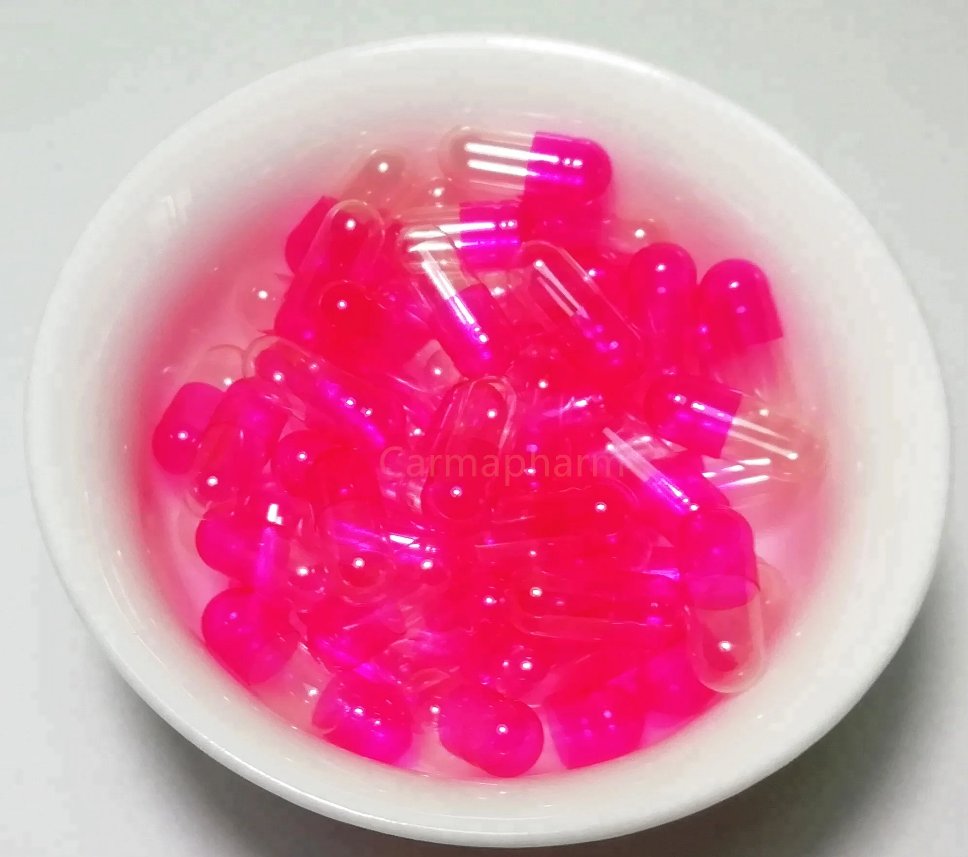 Pink halal empty gelatin capsule shells size 0