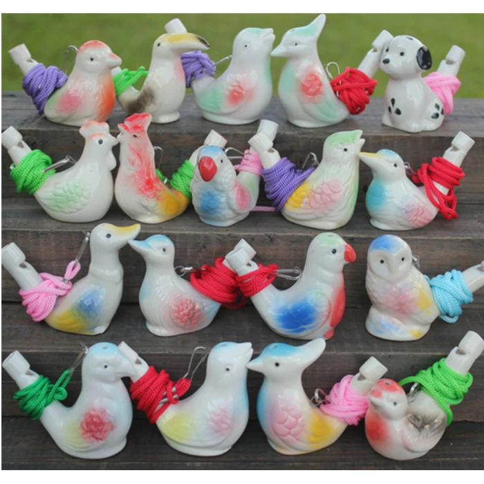 new children toys food safety custom bird clay whistle
