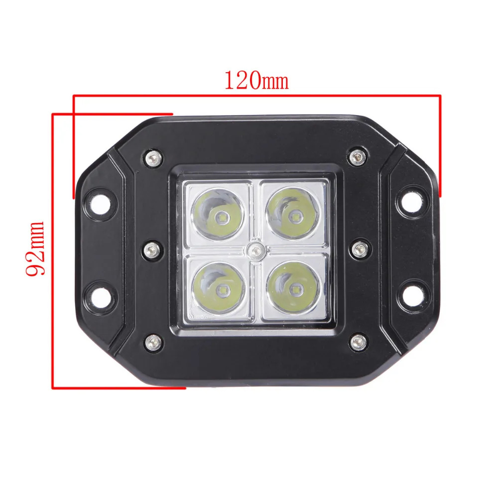 Flush Mount 3' 12w LED parking truck led fog light for Jeep Ford automobile and motorcycle lighting