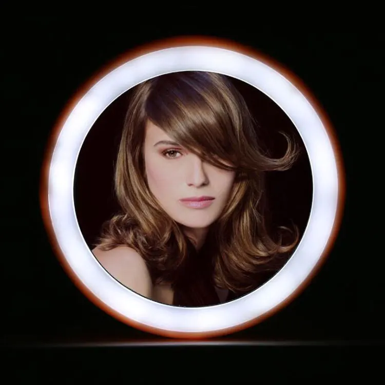 Custom professional hand beauty led cosmetic make up mirror led light