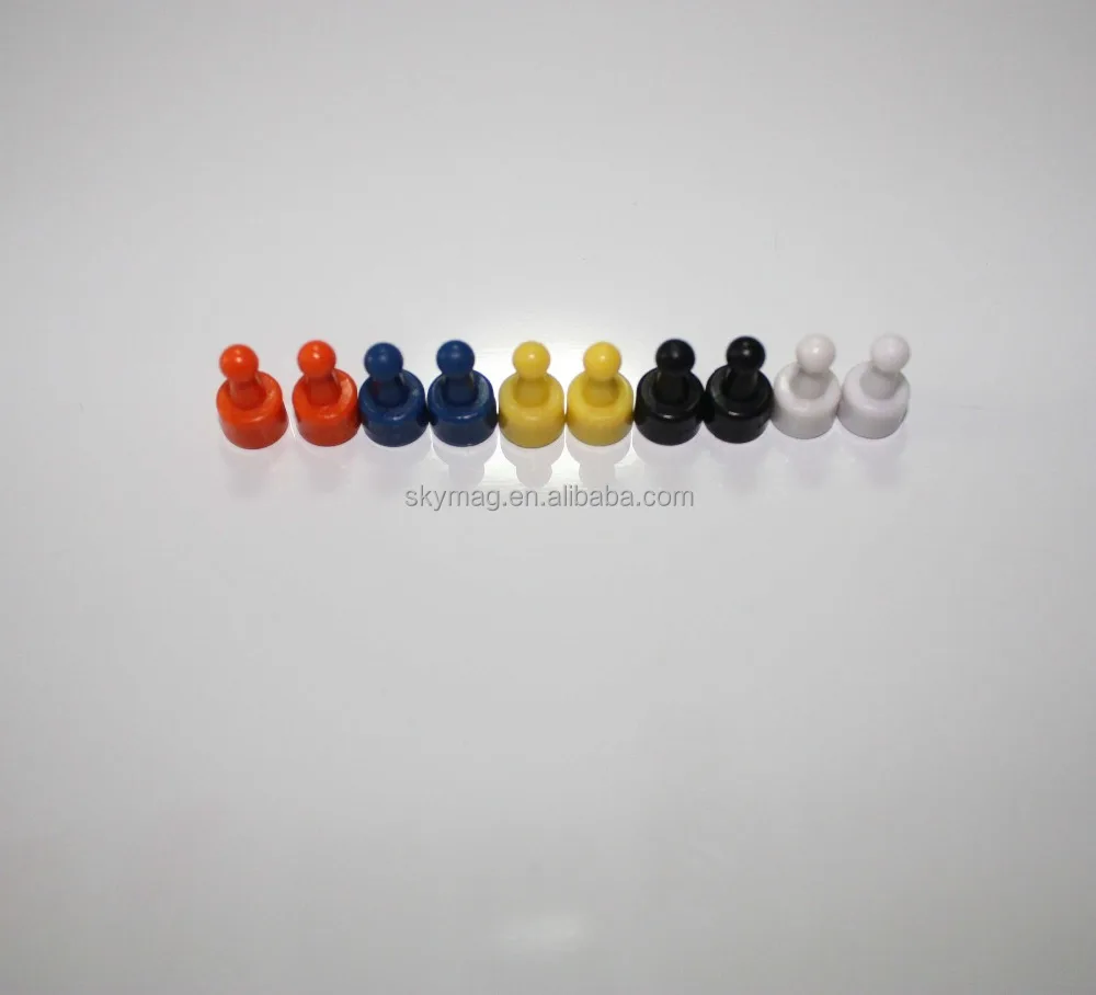 
Plastic cover magnet push pin magnet button 