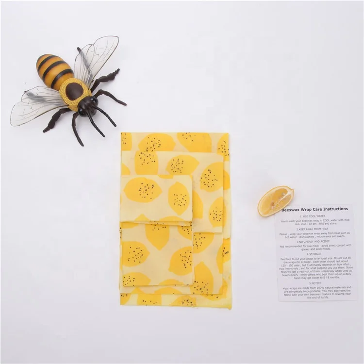 
2021 Factory Wholesale Natural Bees Wax Reusable Vegan Beeswax Food Wrap 