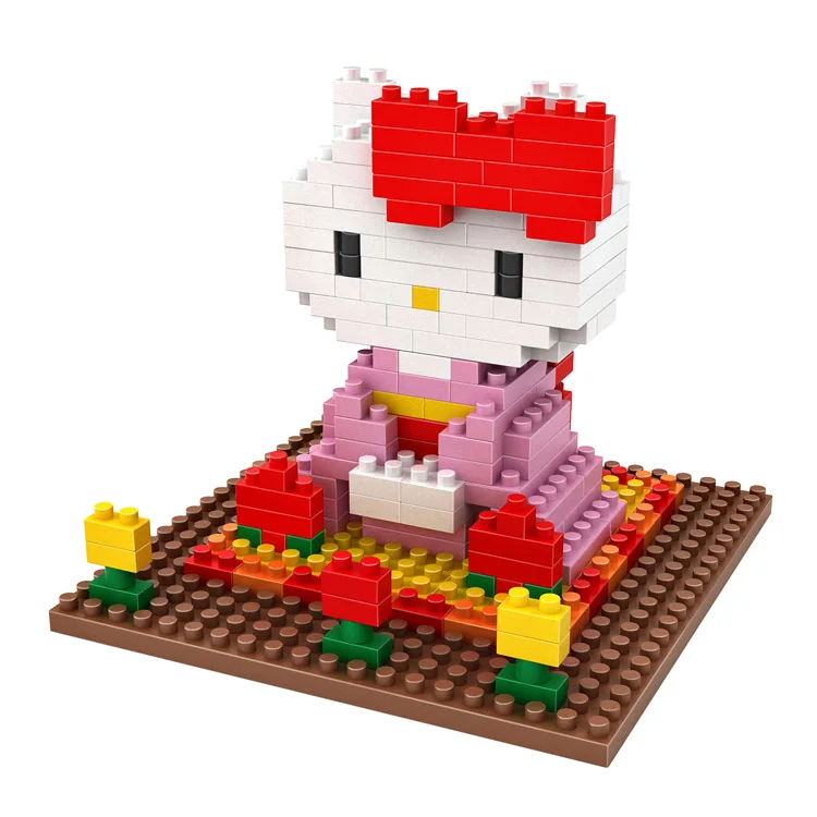 LOZ promotional abs green toys children building blocks with high quality