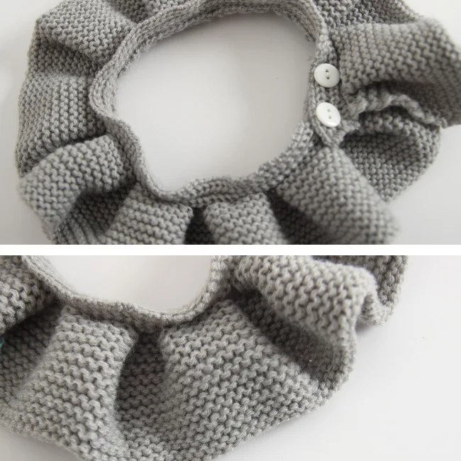 
PHB13491 fall winter children baby warm knitted bibs 