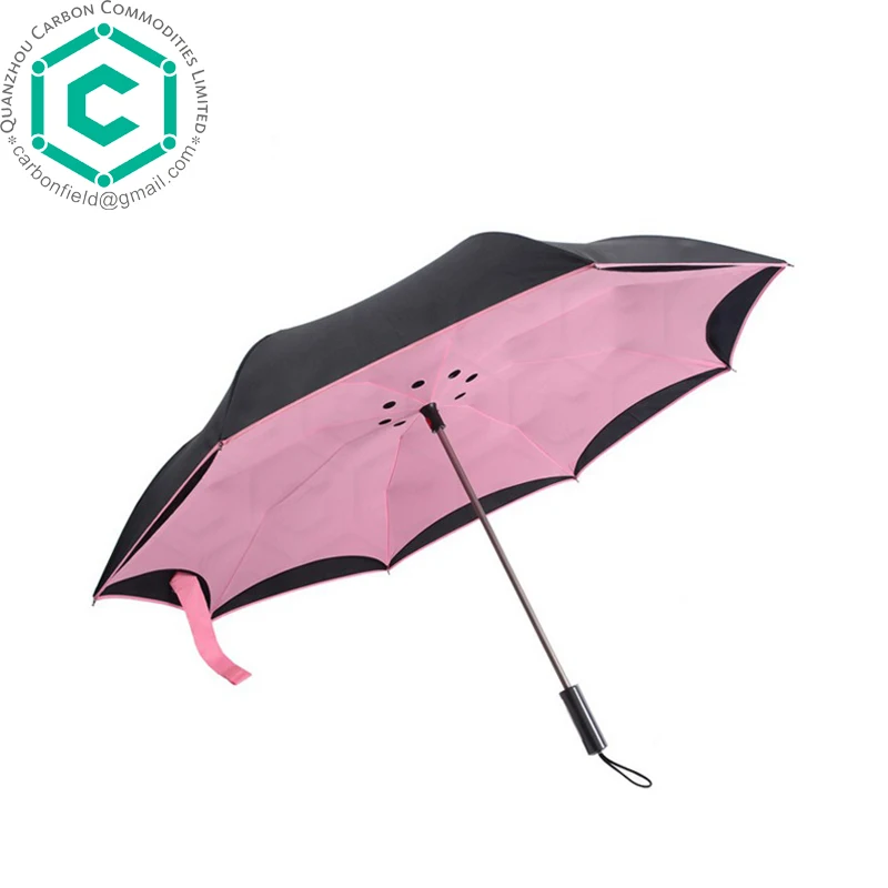 Custom new design inverted umbrella , Promotional customized Anti UV sunshade